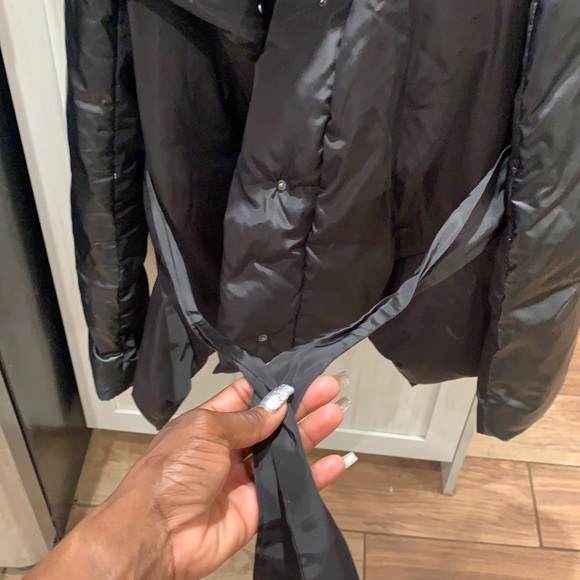 Winter coat- false leather good condition Size: L - Picture 8 of 11